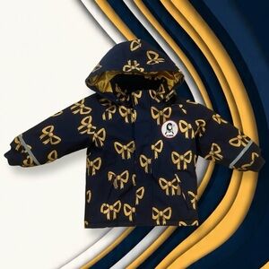 Mini Rodini Bow Winter Coat
Great condition but no fur trim
2-3 years
Blue